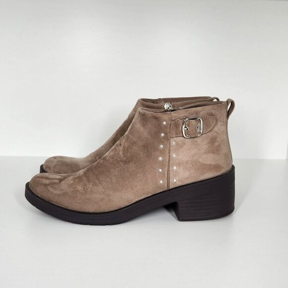 BZees Other Half Bootie Women's Size 10M Latte Fabric - Picture 3 of 15